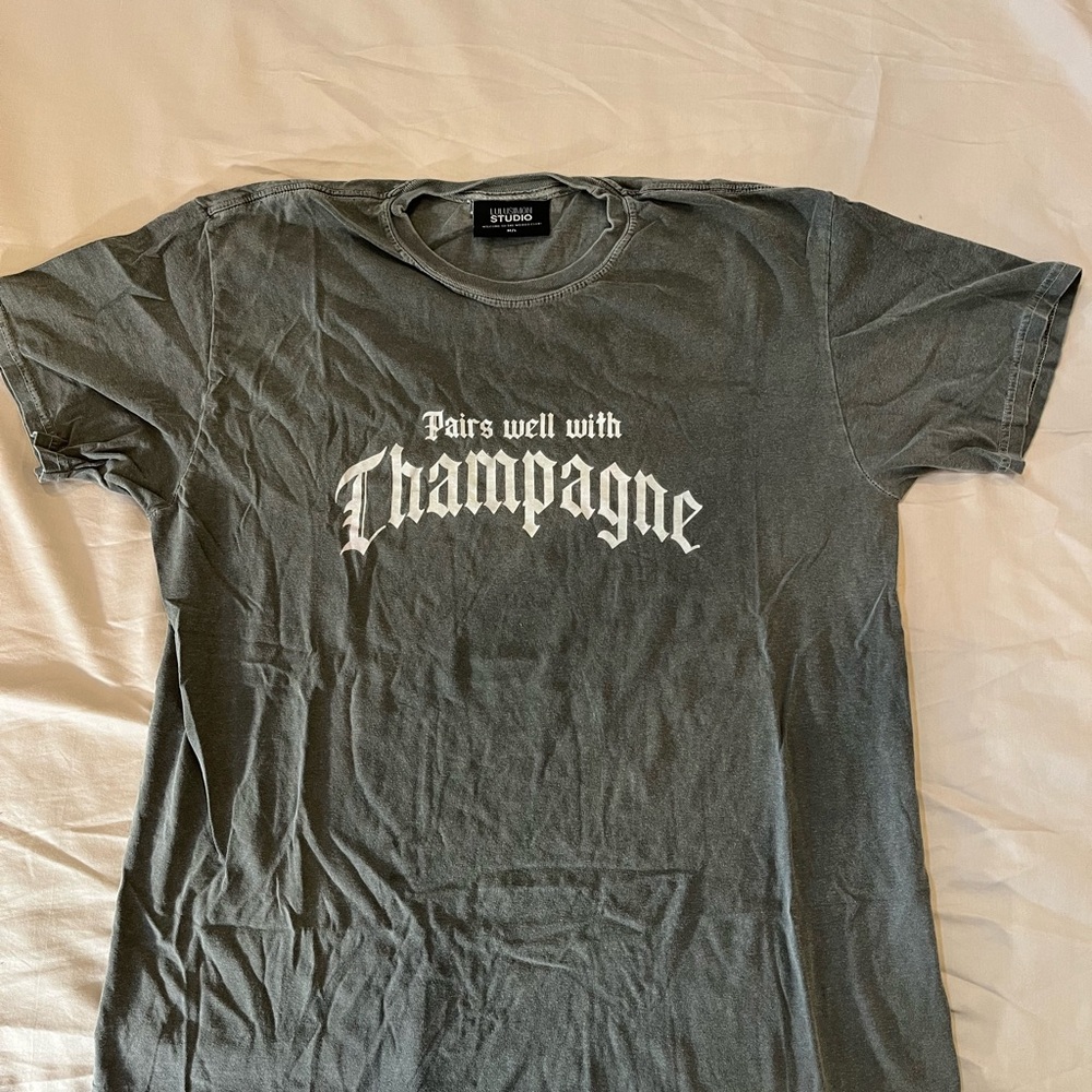 Gray Tee - Pairs Well with Champagne
